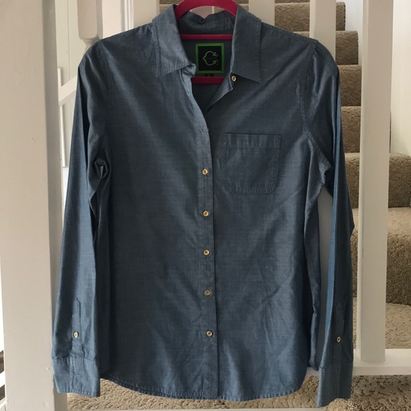C. Wonder Tops - C. Wonder Chambray Button Down C. Wonder Tops - C. Wonder Chambray Button Down